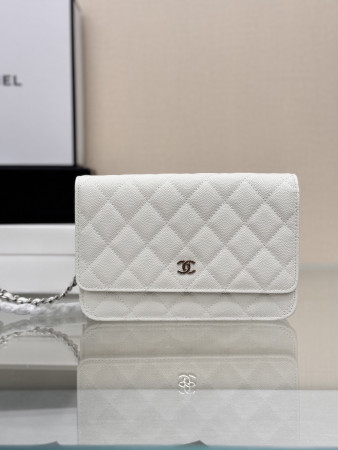 CHANEL WOC CLASSIC WALLET ON CHAIN 12.3x19.2x3.5cm