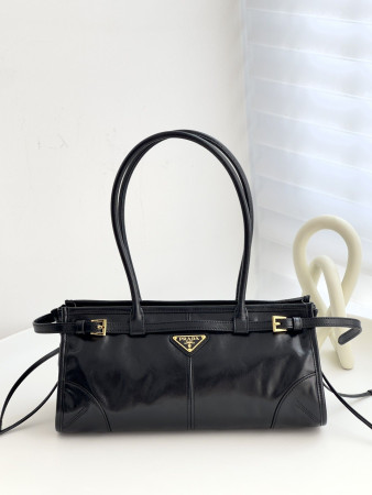 Prada Bonnie Medium Leather Handbag 15.5x32x12cm