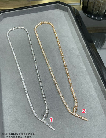 Bvlgari Full of diamond snake Necklace