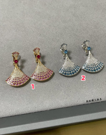 Bvlgari Gradient fan-shaped skirt Earrings