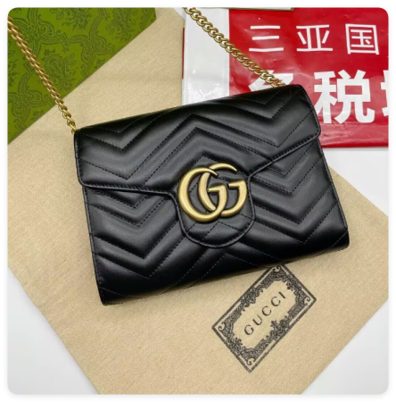 Gucci GG Marmont wallet on chain 20x13x6cm