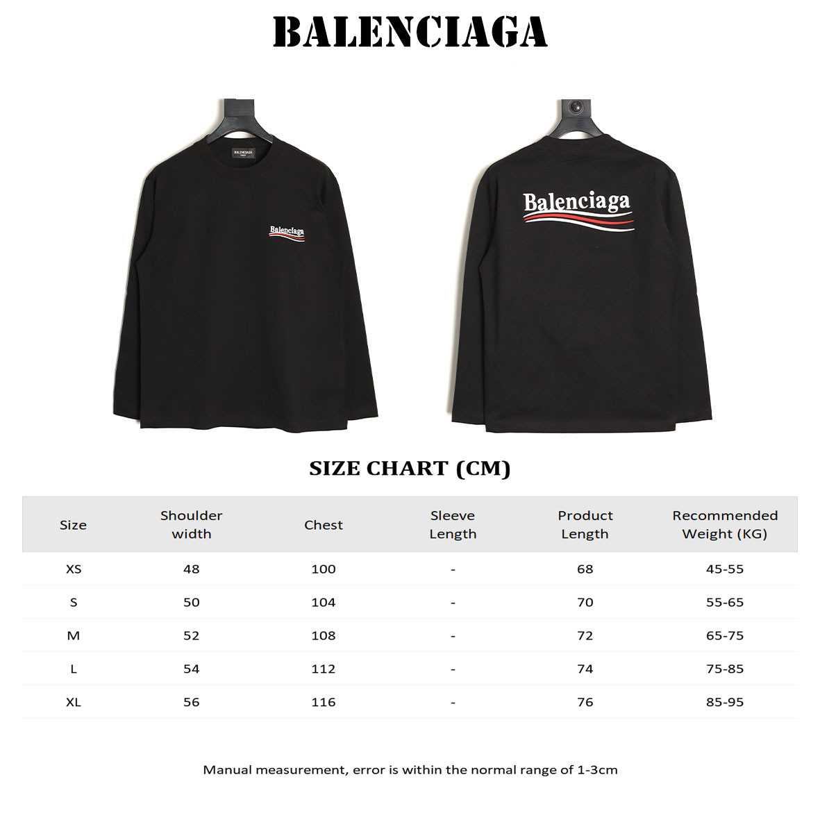 Balenciaga Long-sleeved T-shirt