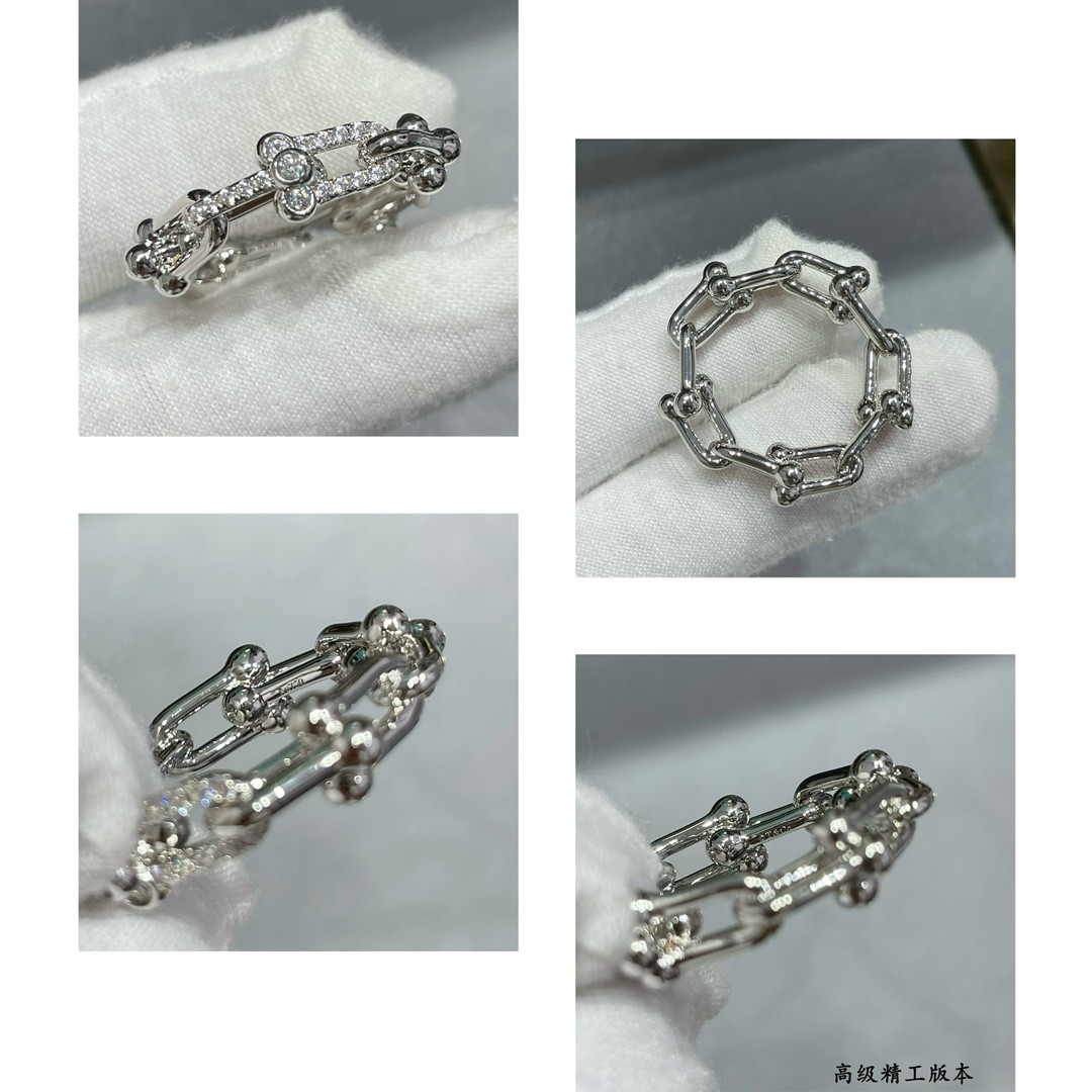 Tiffany & Co. U-Link Chain With diamond Ring