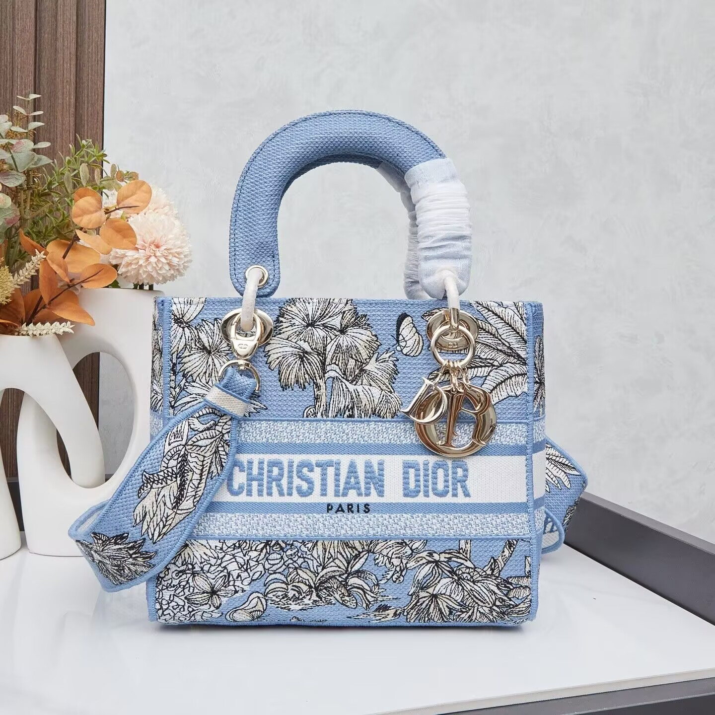 Dior Dioriviera Medium Dior Lady D-Lite Bag 24x20x11cm