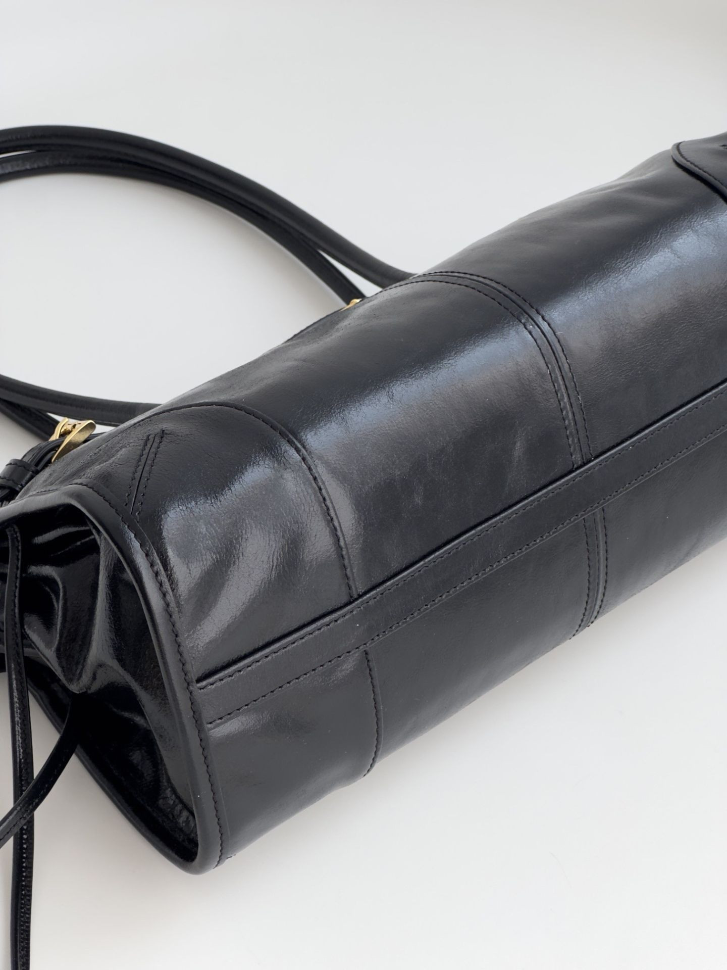 Prada Bonnie Medium Leather Handbag 15.5x32x12cm