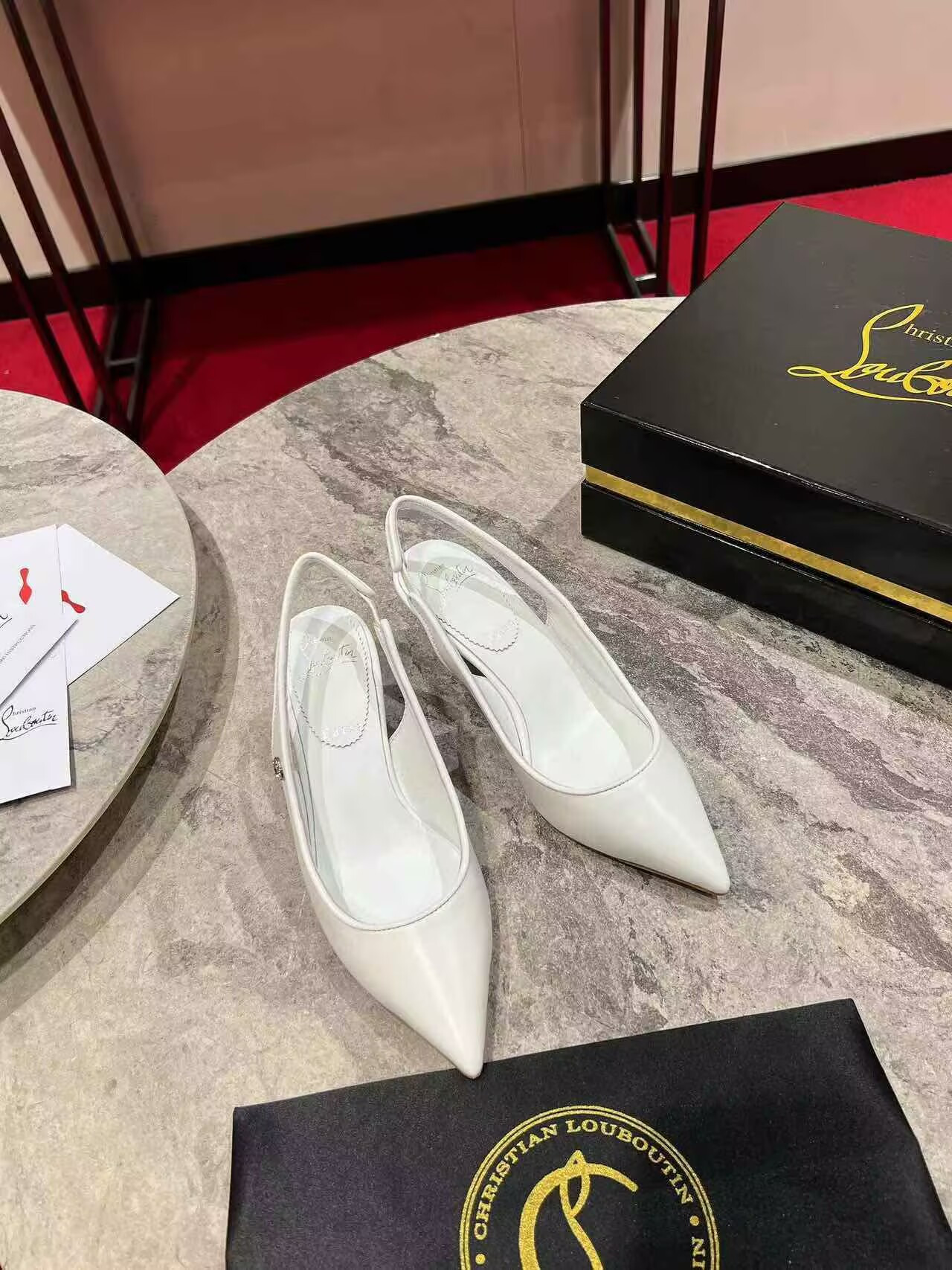 UA Christian Louboutin Sporty Kate Sling 65mm