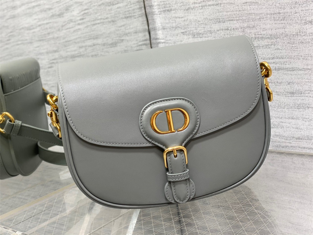 MEDIUM DIOR BOBBY BAG Grey Box Calfskin