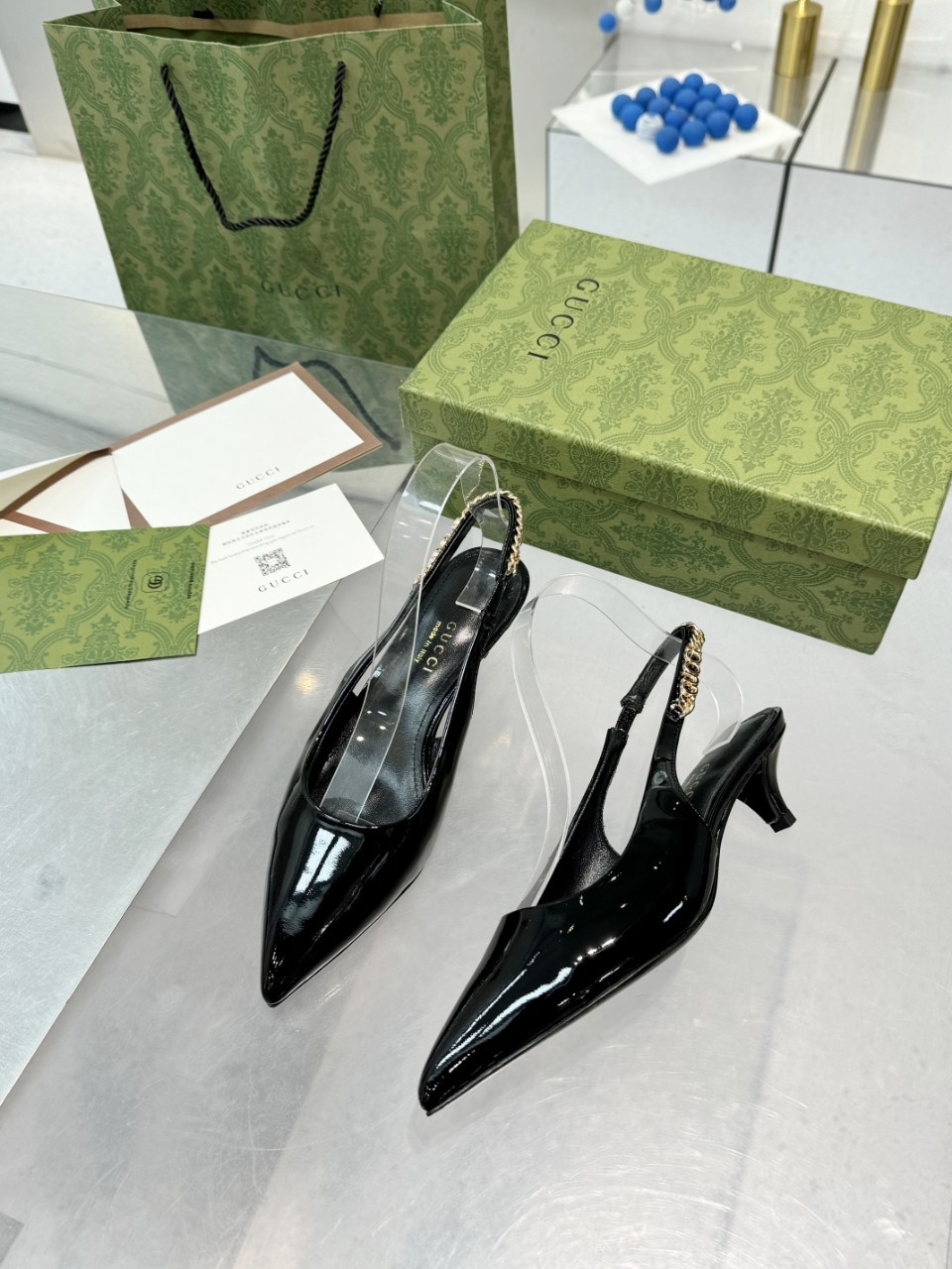 GUCCI SIGNORIA SLINGBACK PUMP mid-heel shoes