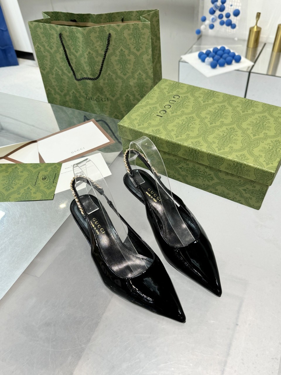 GUCCI SIGNORIA SLINGBACK PUMP mid-heel shoes