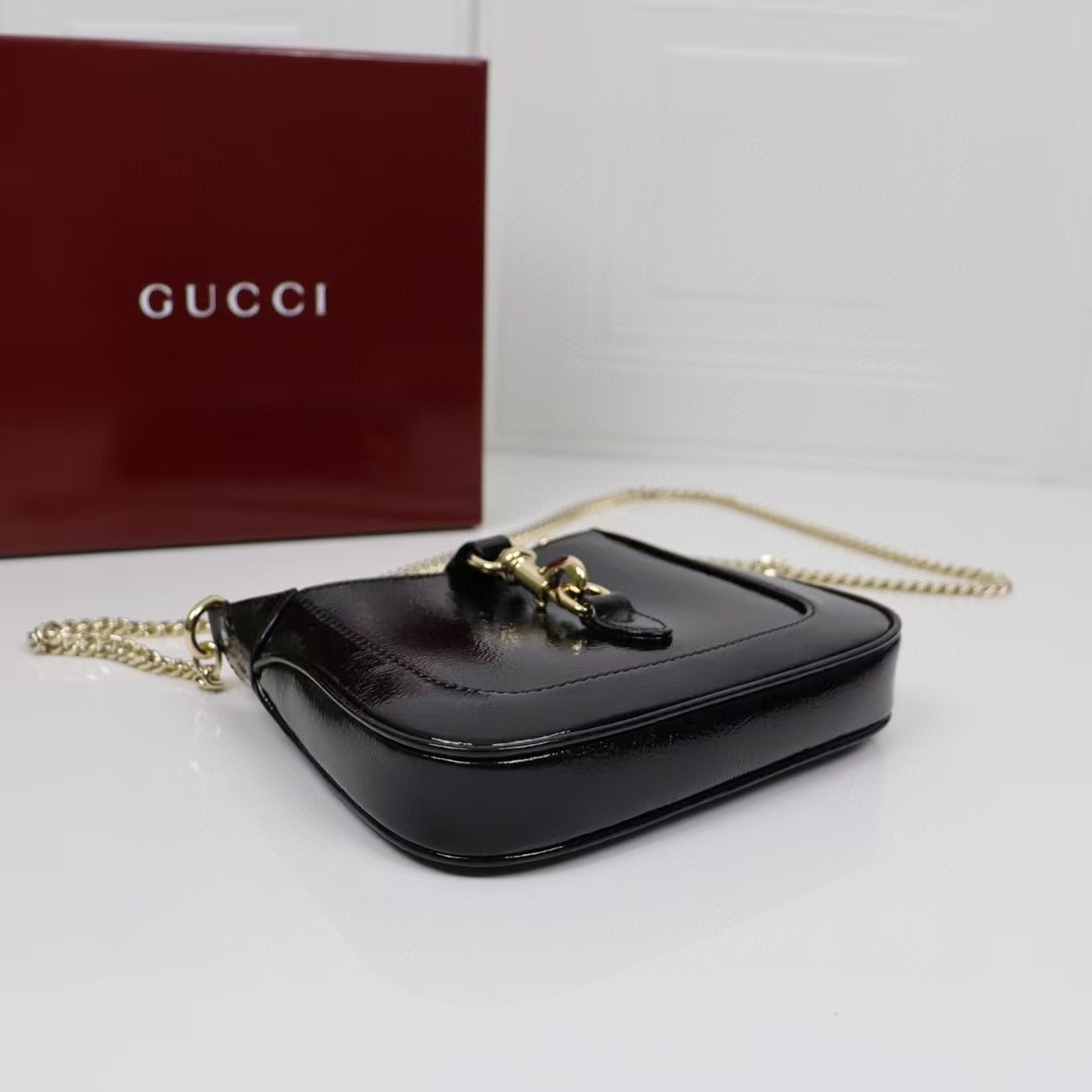 GUCCI JACKIE NOTTE MINI BAG 7.7"W x 7.1"H x 1.4"D