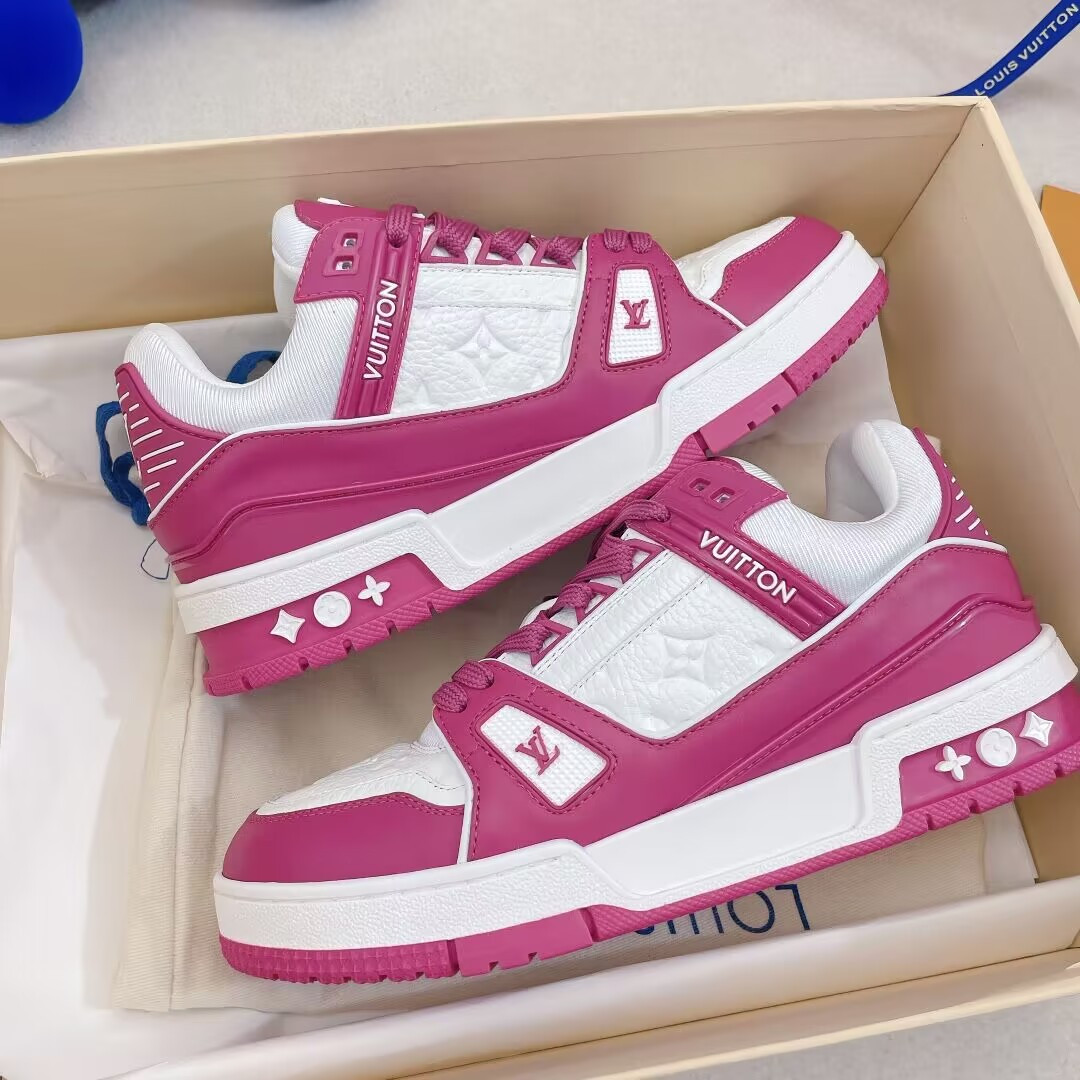 UA Louis Vuitton LV Trainer Low White Fuchsia