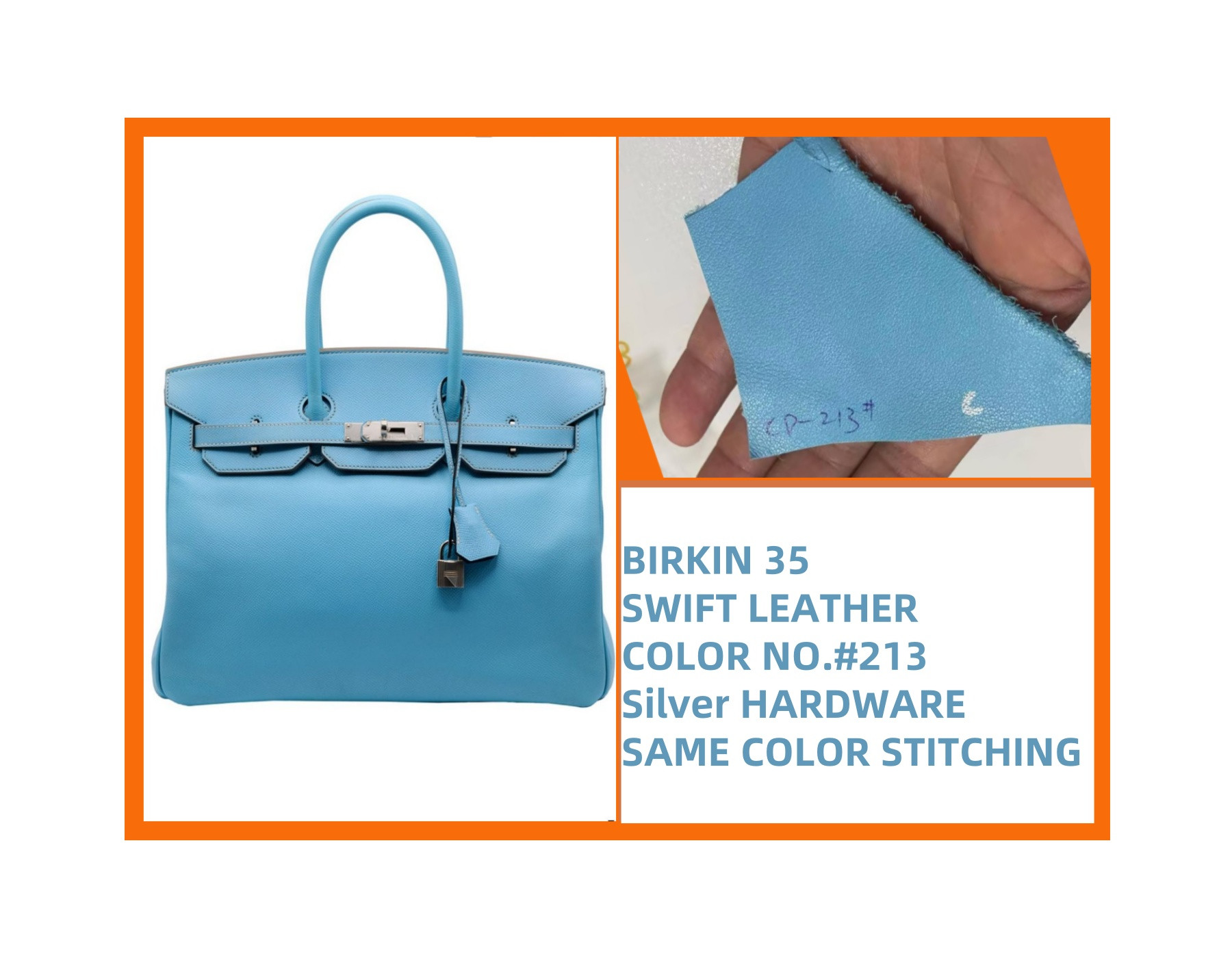 Hermes Birkin 25 30 35 40 Swift Leather (Customized, no exchange no return, about 20 days)