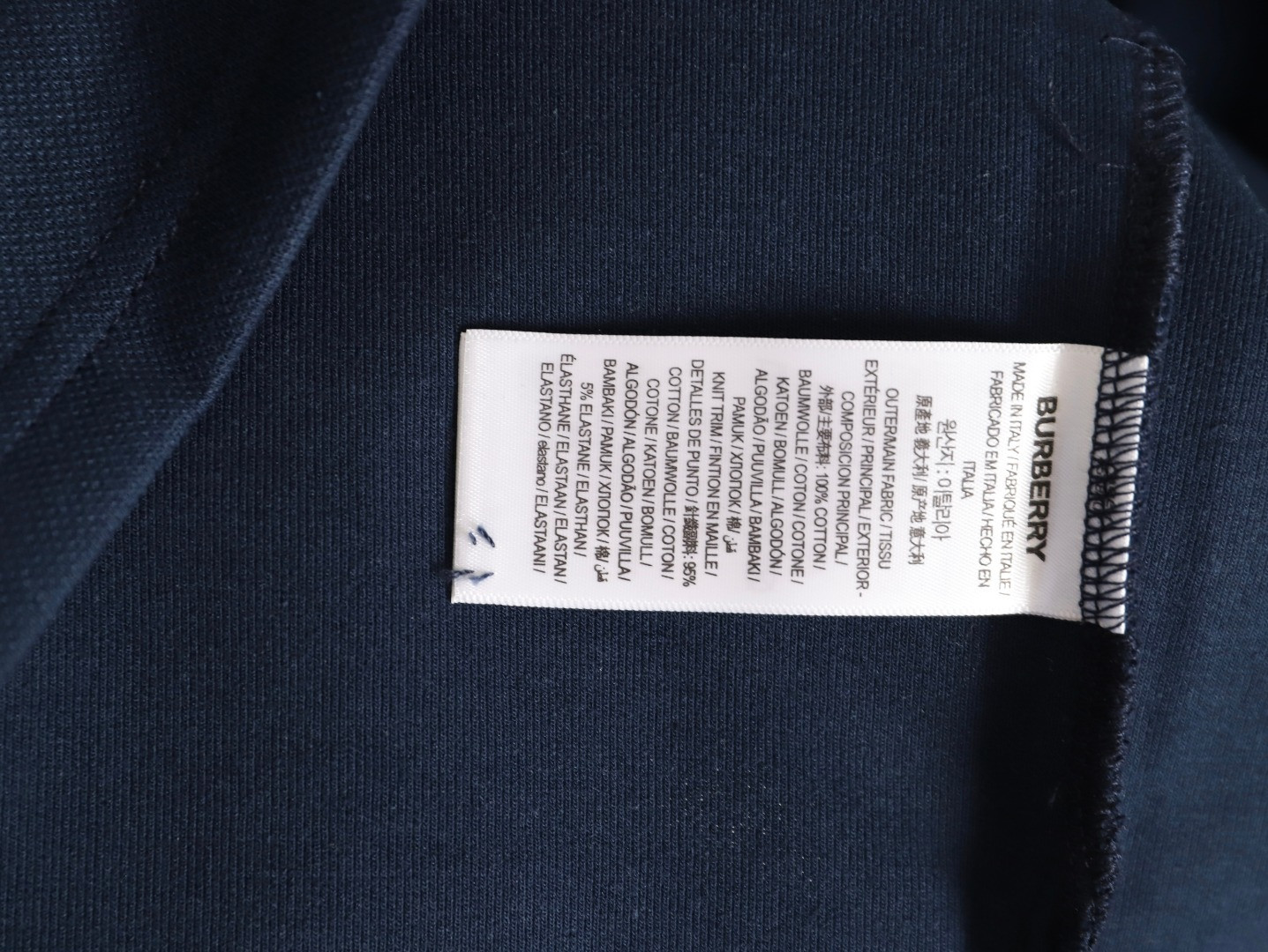 Burberry Long-sleeved Polo Shirt