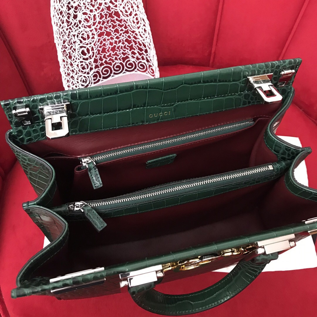 Gucci Zumi leather Medium Top Handle Bag