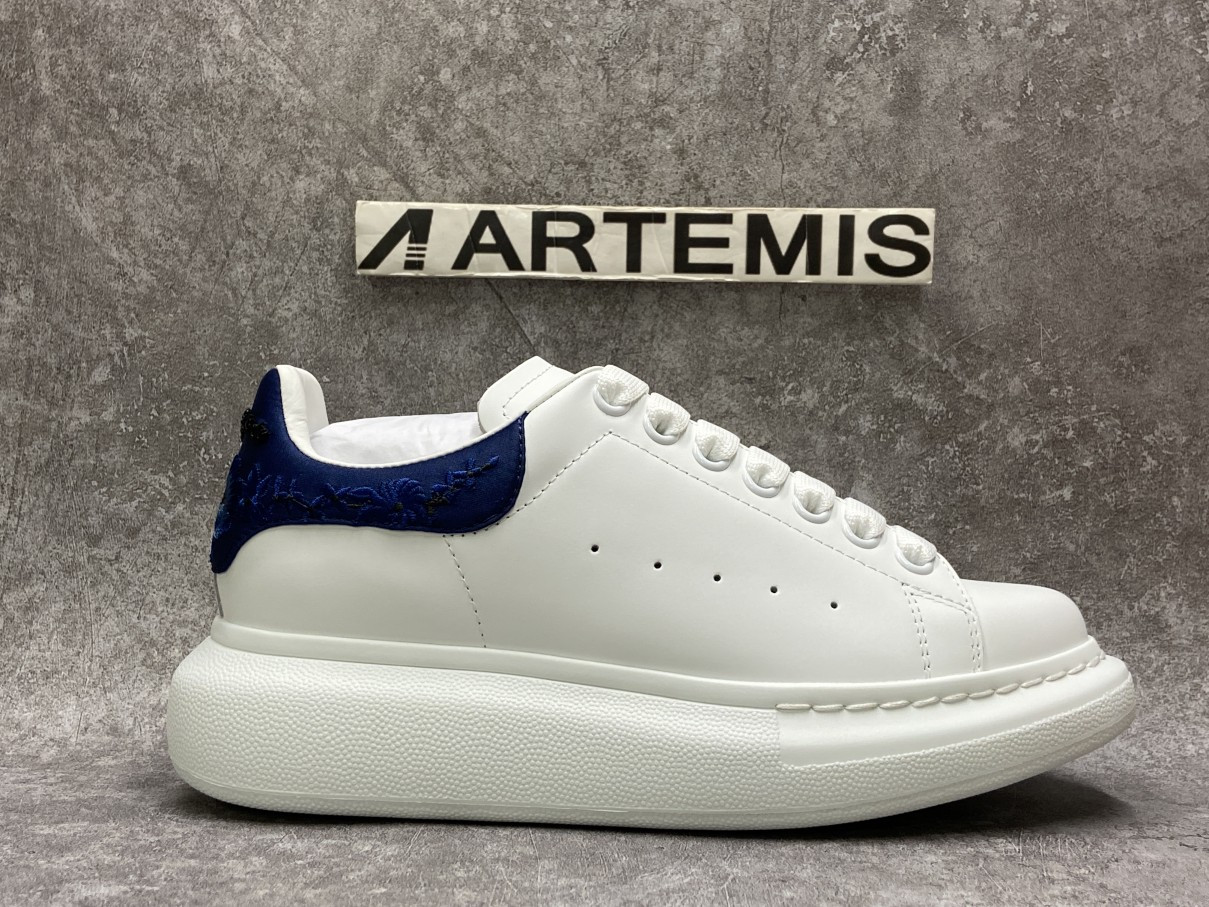 Alexander McQueen Oversized Embroidery Blue