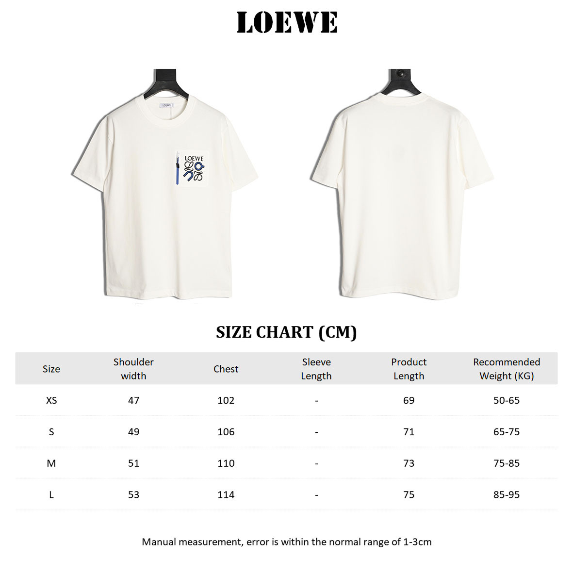 Loewe x ON 25ss Short-sleeved T-shirt