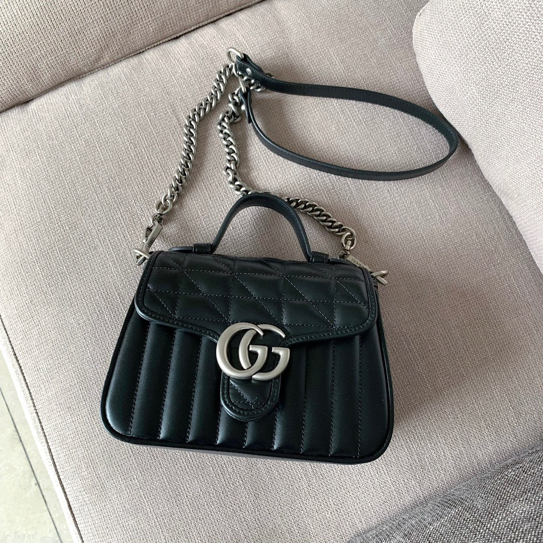 GUCCI GG Marmont series mini handbag 21cm