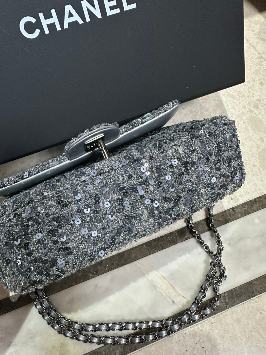 Chanel Sequin Flap Bag 20CM