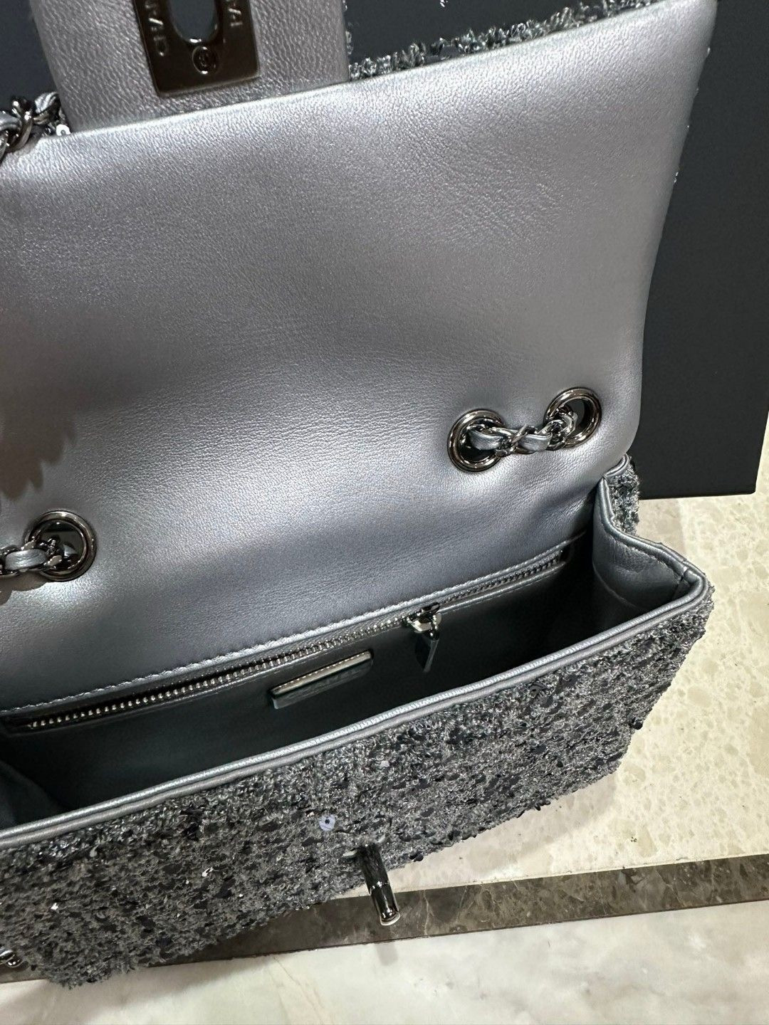 Chanel Sequin Flap Bag 20CM