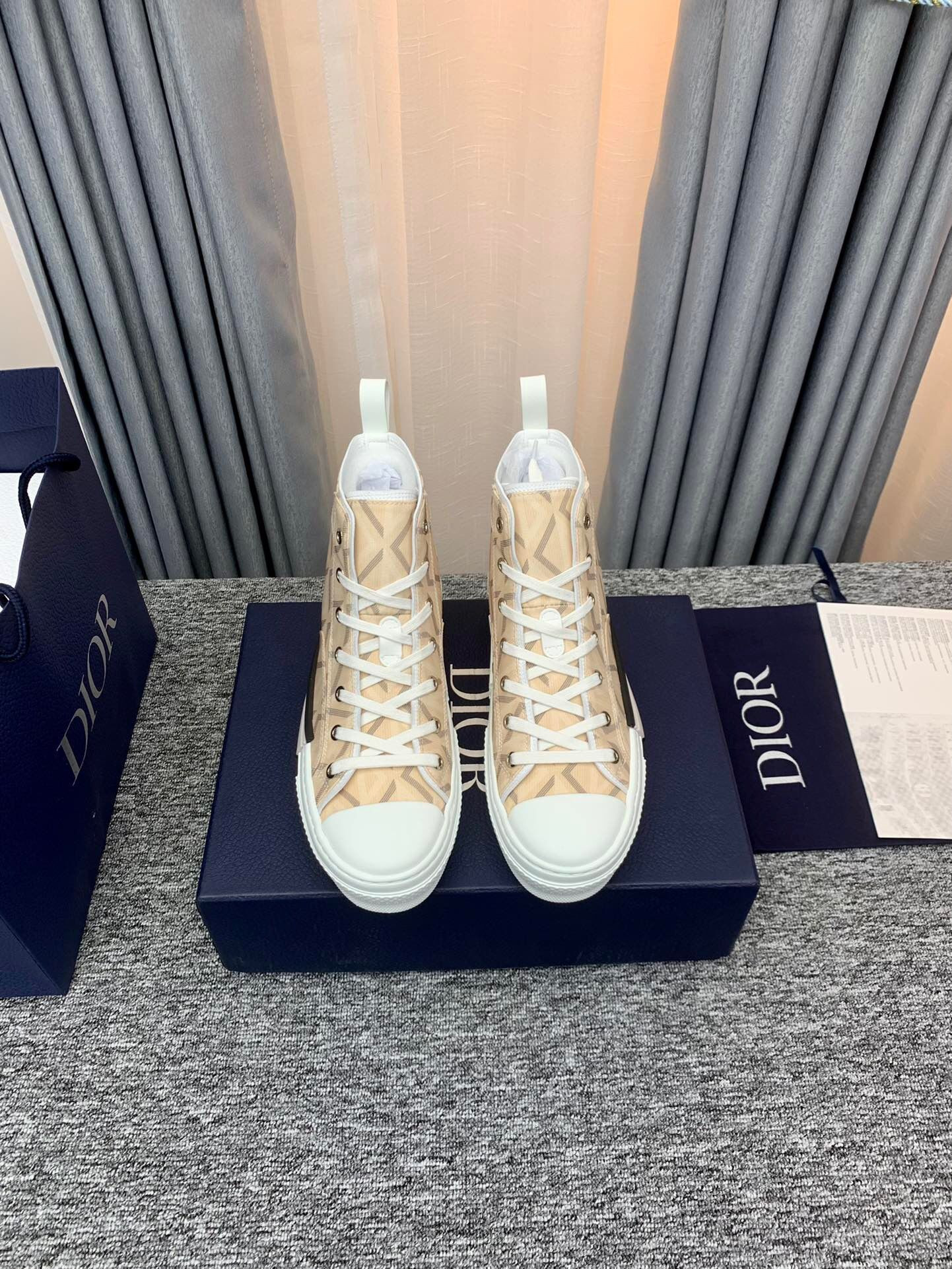 Dior B23 High Top Natural CD Diamond