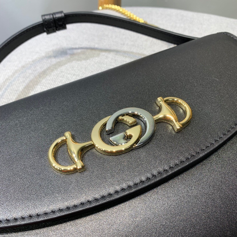 Gucci Zumi Smooth Leather Small Shoulder Bag