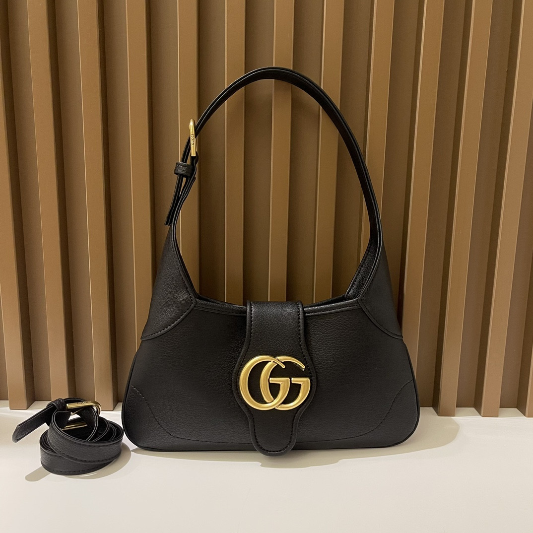 GUCCI APHRODITE SHOULDER BAG BLACK 27 X 13.5 X 2 cm