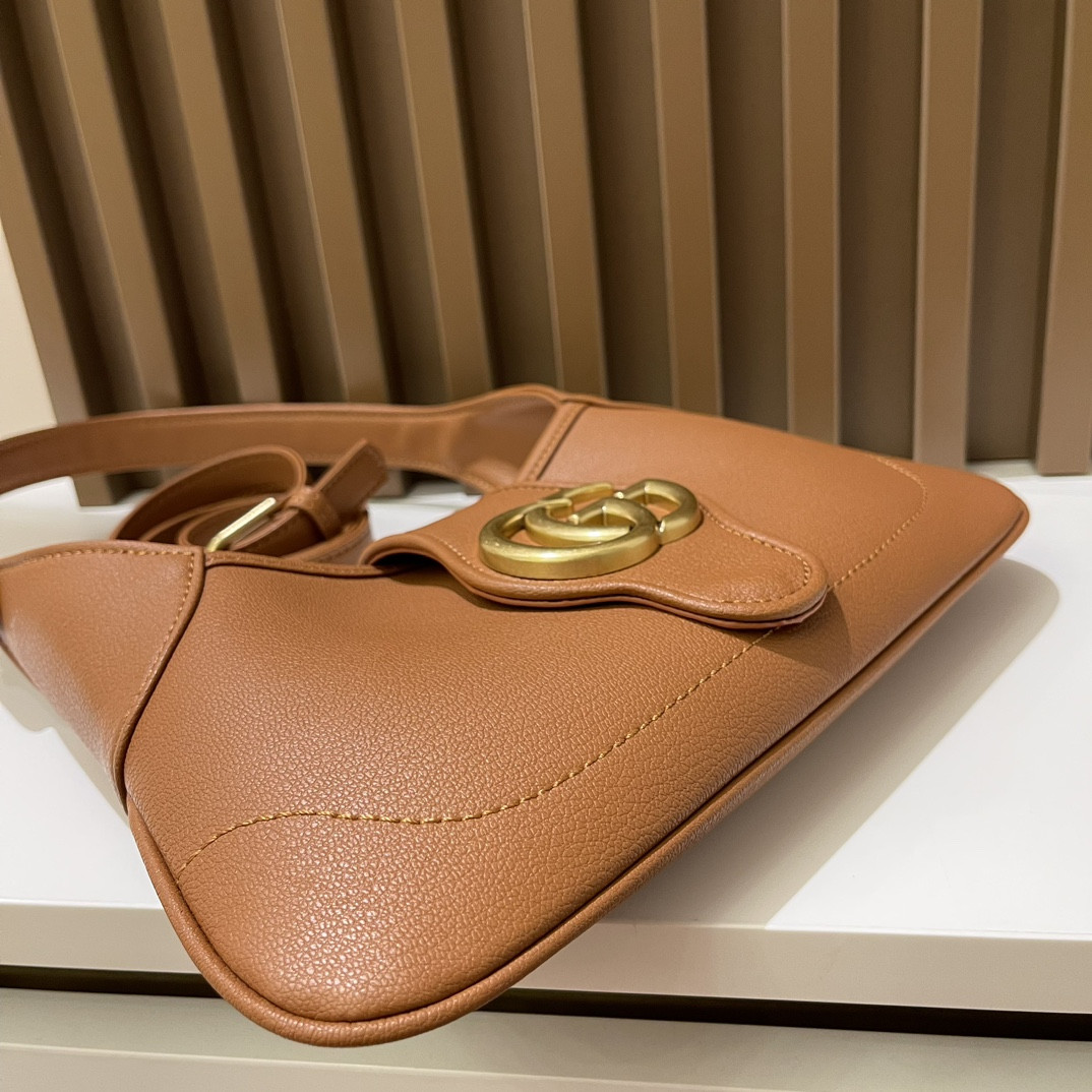 GUCCI APHRODITE SHOULDER BAG BROWN 27 X 13.5 X 2 cm