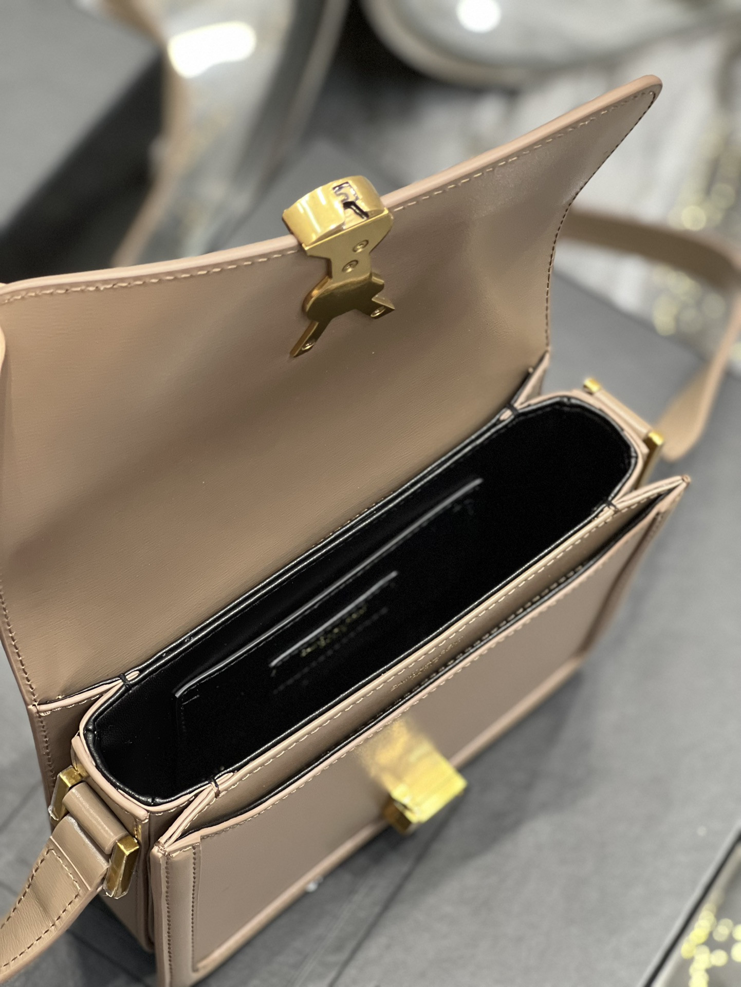 YSL SOLFERINO SMALL SATCHEL IN BOX SAINT LAURENT PINK 7.4 X 5.1 X 1.9 INCHES