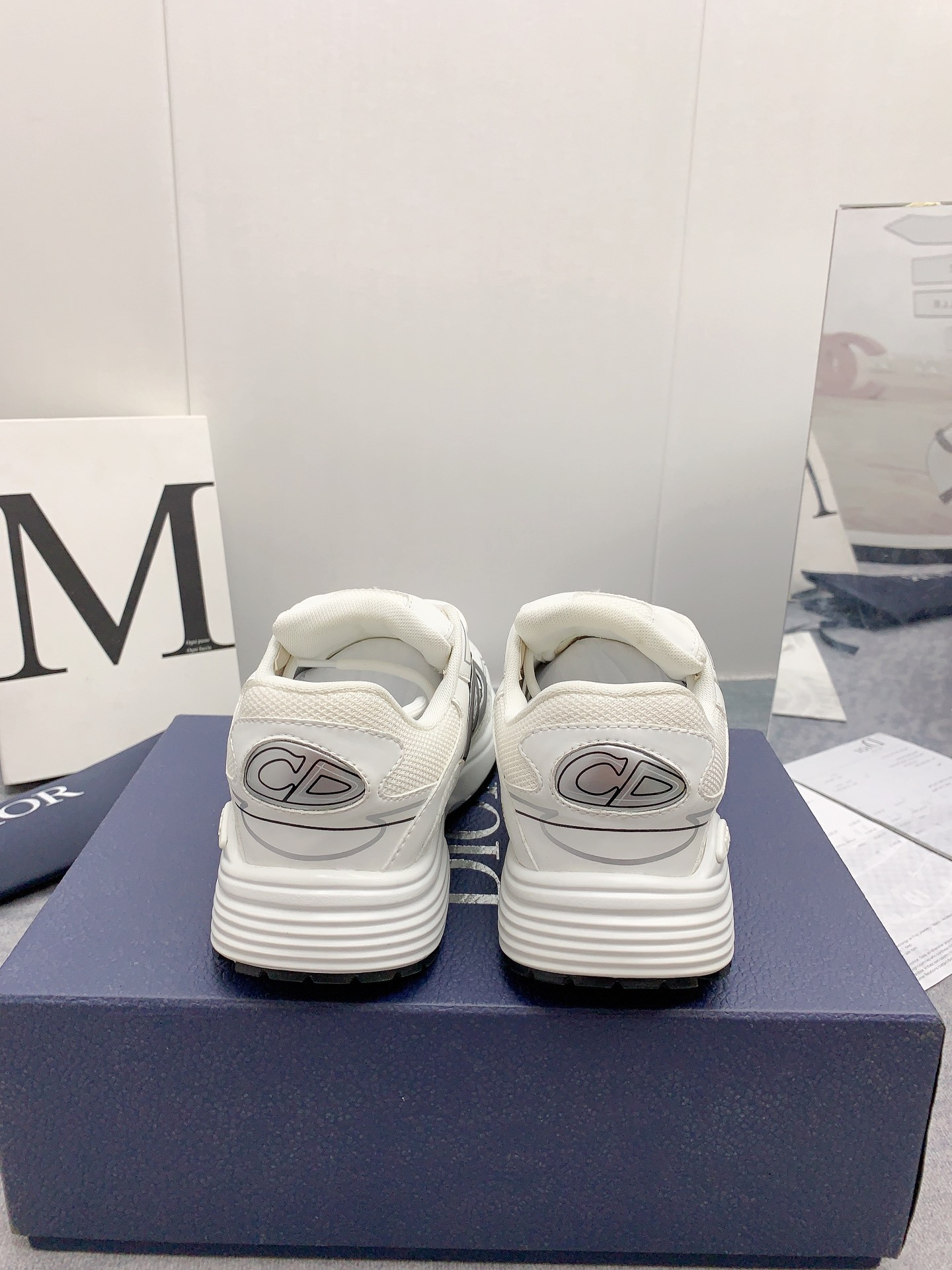 UA DIOR B30 Sneaker White Mesh and Technical Fabric