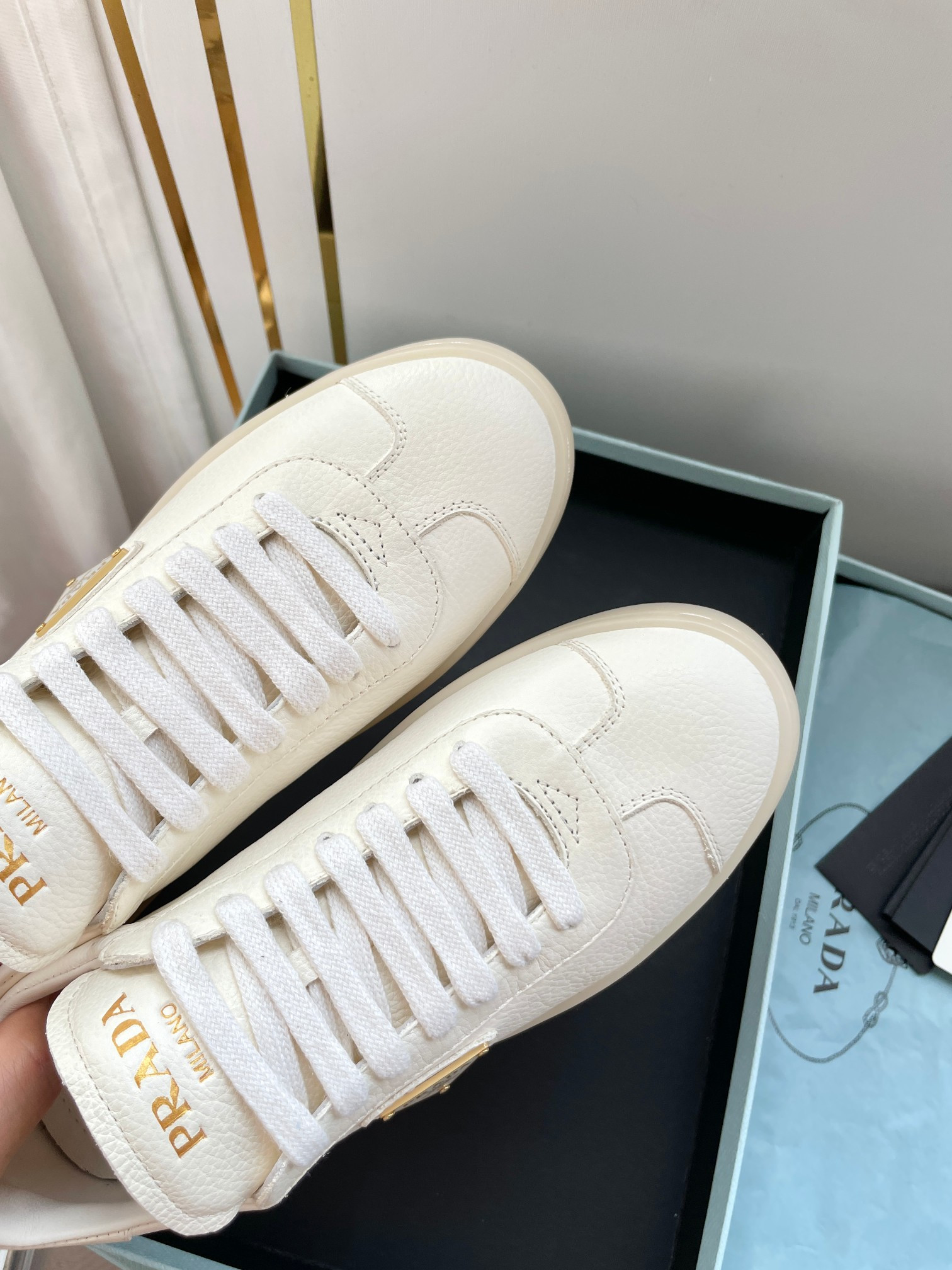 UA Prada Downtown nappa leather sneakers