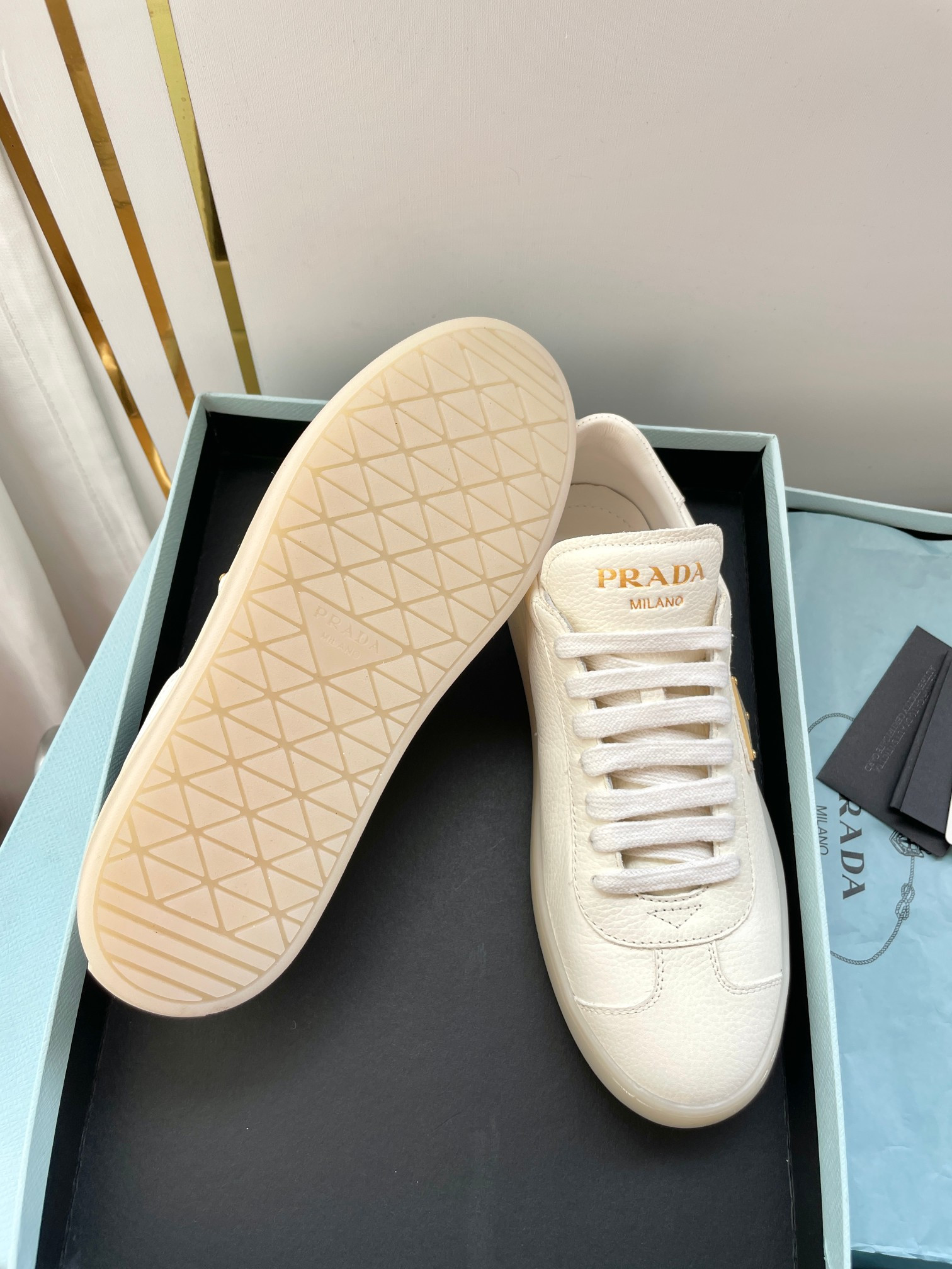 UA Prada Downtown nappa leather sneakers