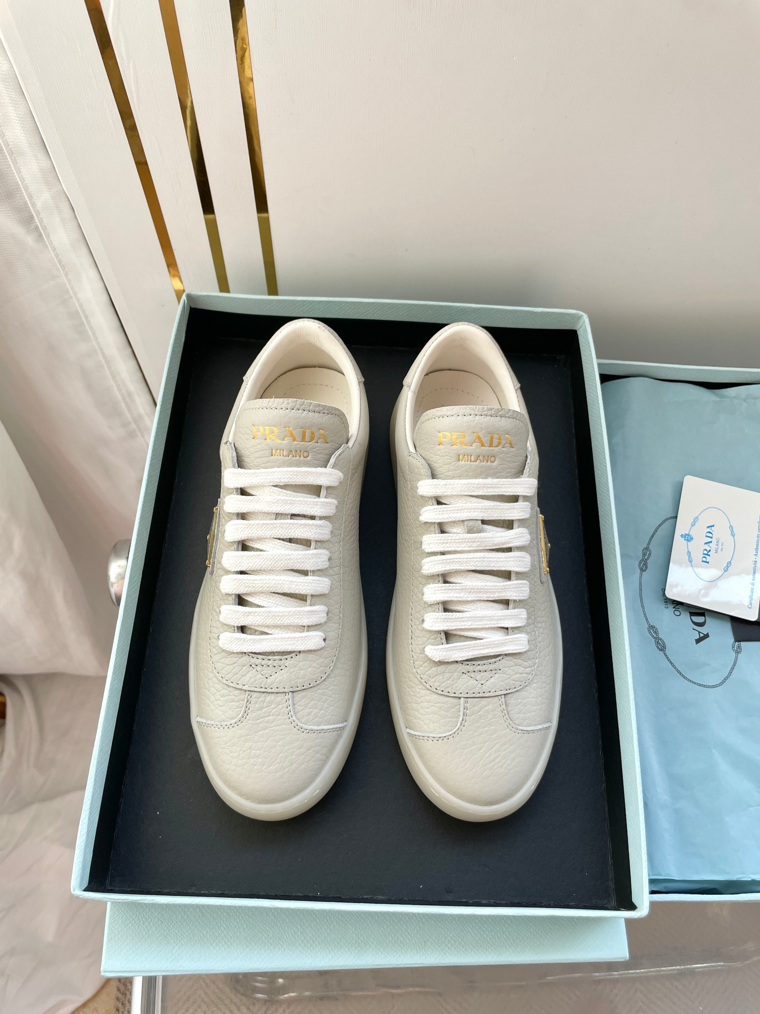 UA Prada Downtown nappa leather sneakers