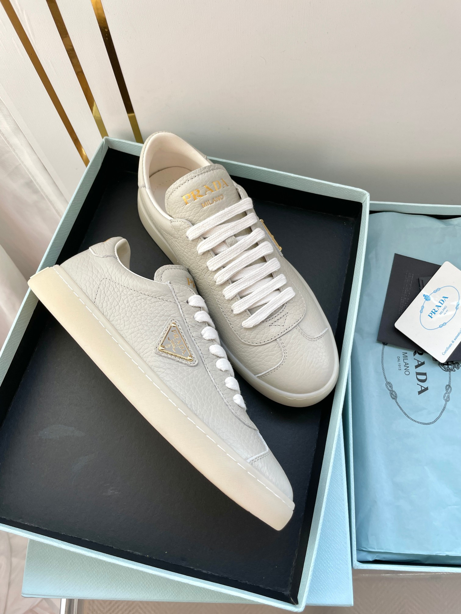 UA Prada Downtown nappa leather sneakers