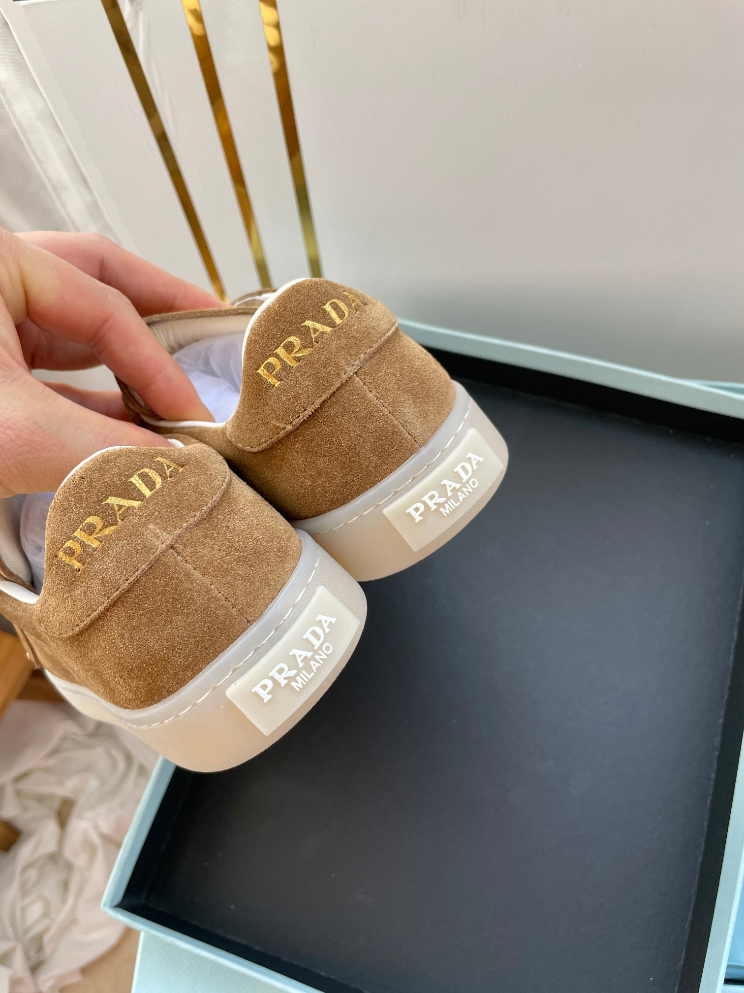 UA Prada Downtown nappa leather sneakers