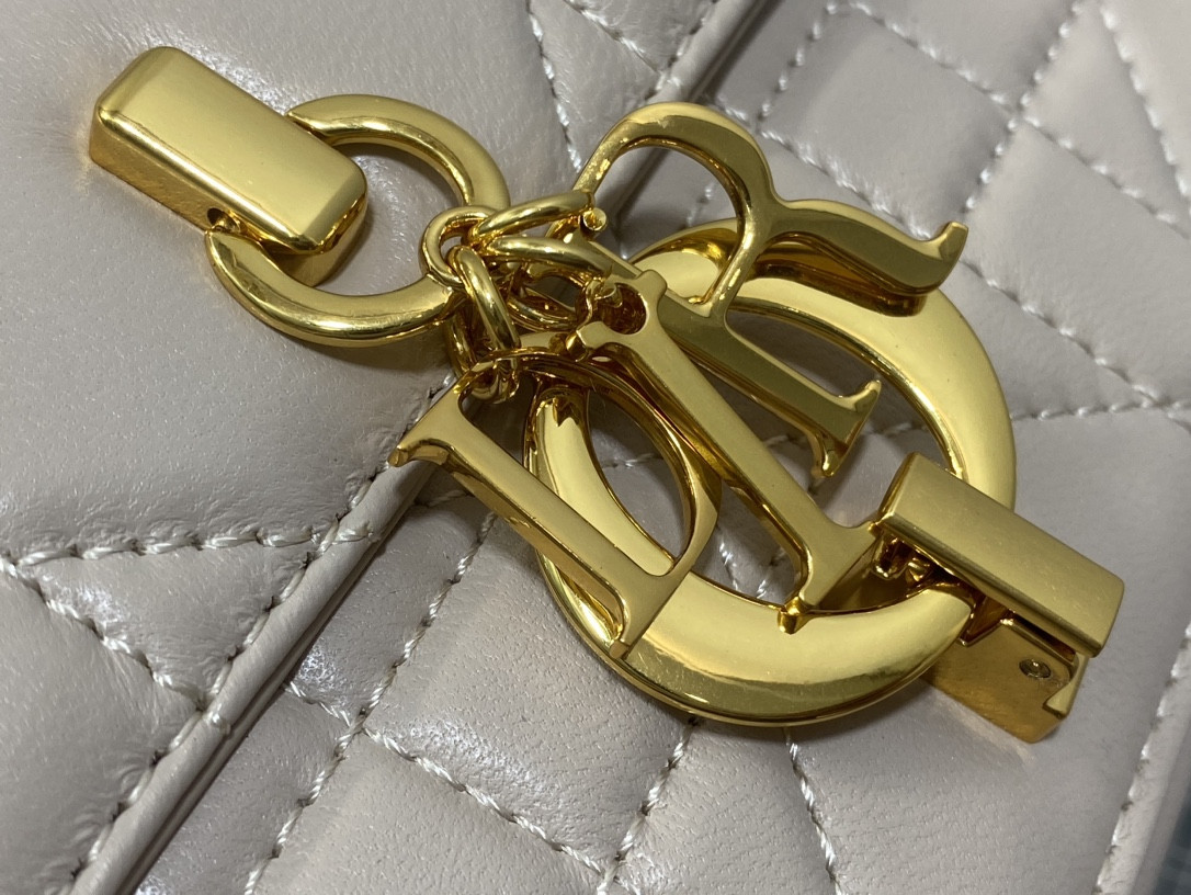 Dior Mini Dior Ange Bag Pink Macrocannage Calfskin 20 x 12 x 5 cm