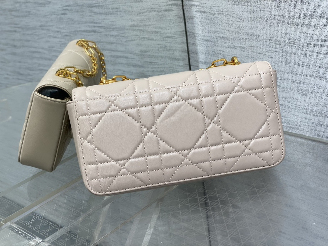 Dior Mini Dior Ange Bag Pink Macrocannage Calfskin 20 x 12 x 5 cm