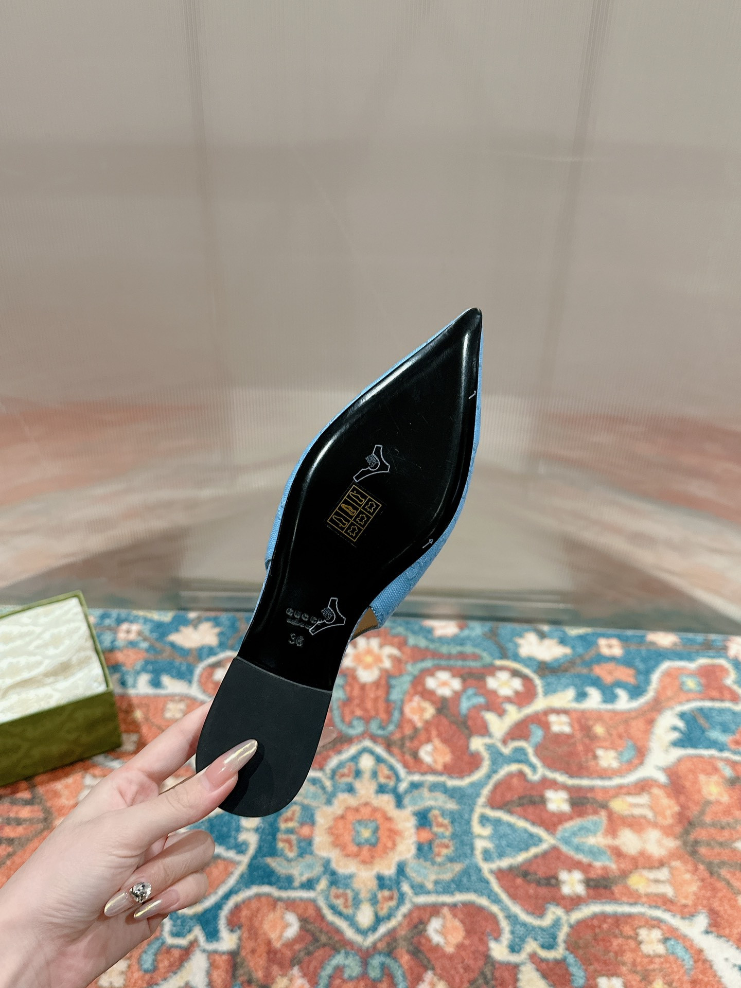 UA GUCCI HORSEBIT SLINGBACK FLAT