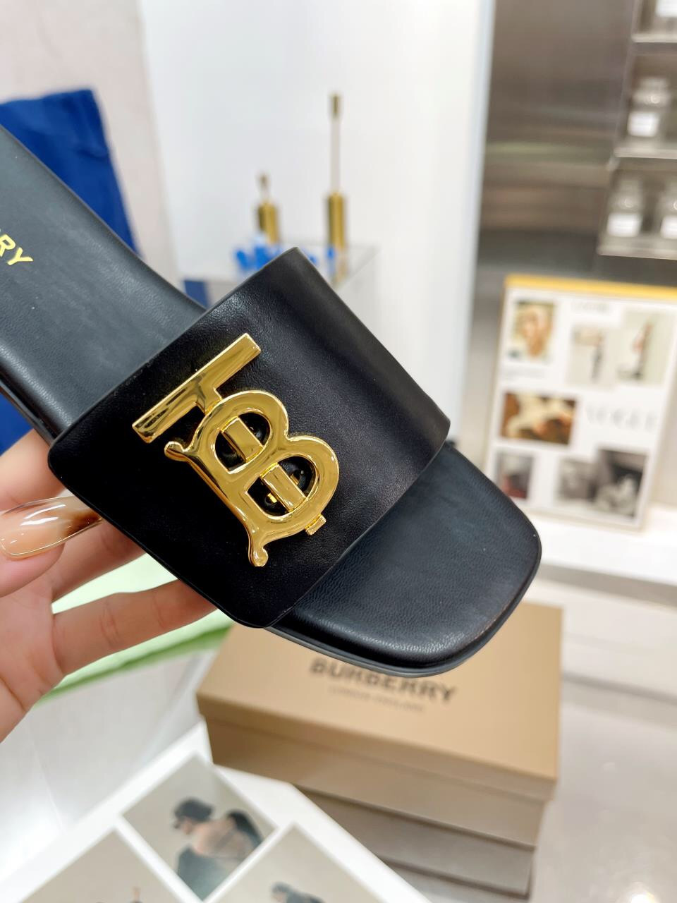 UA Burberry Slides