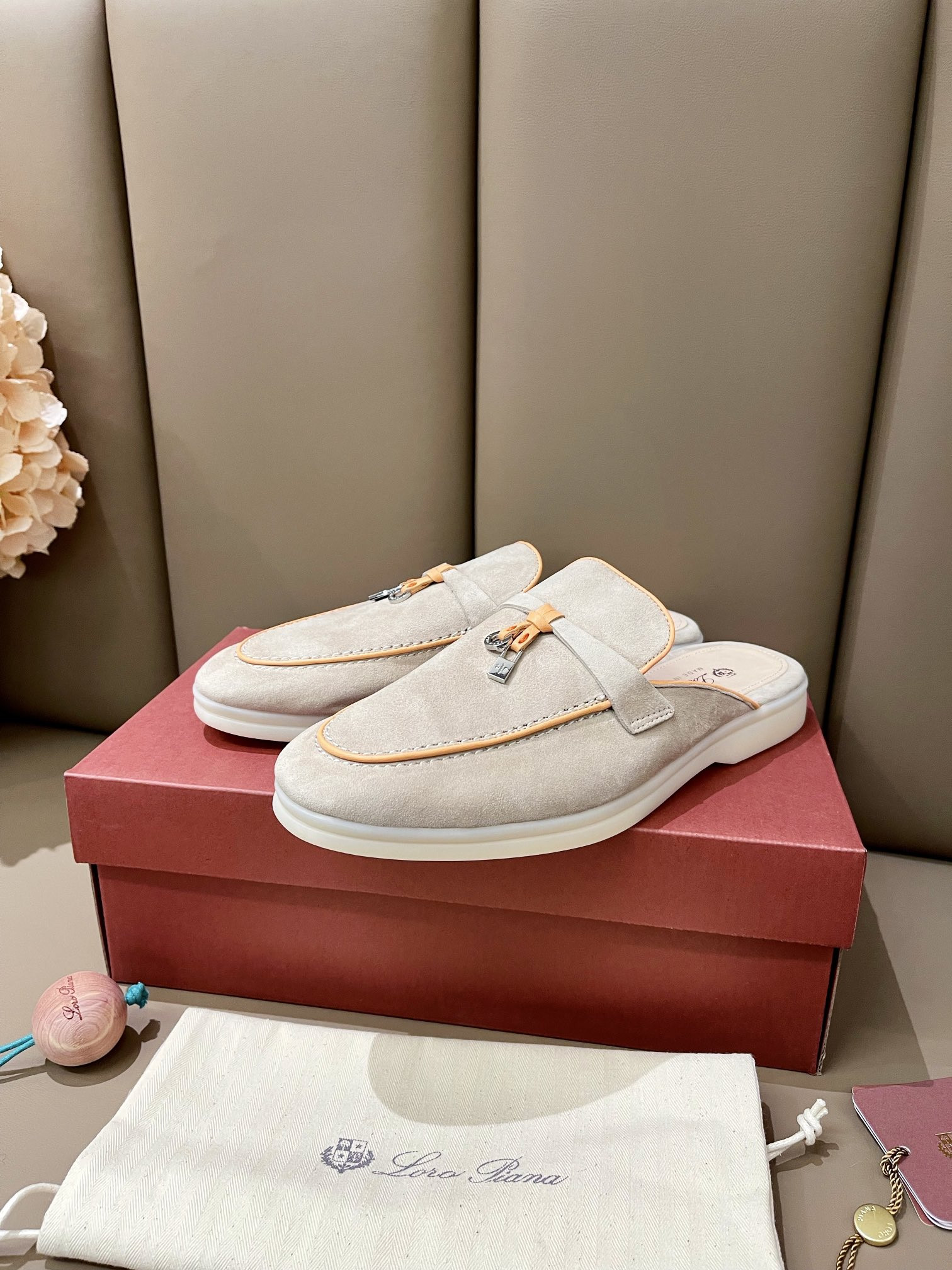 UA Loro Piana Babouche Charms Walk Loafers