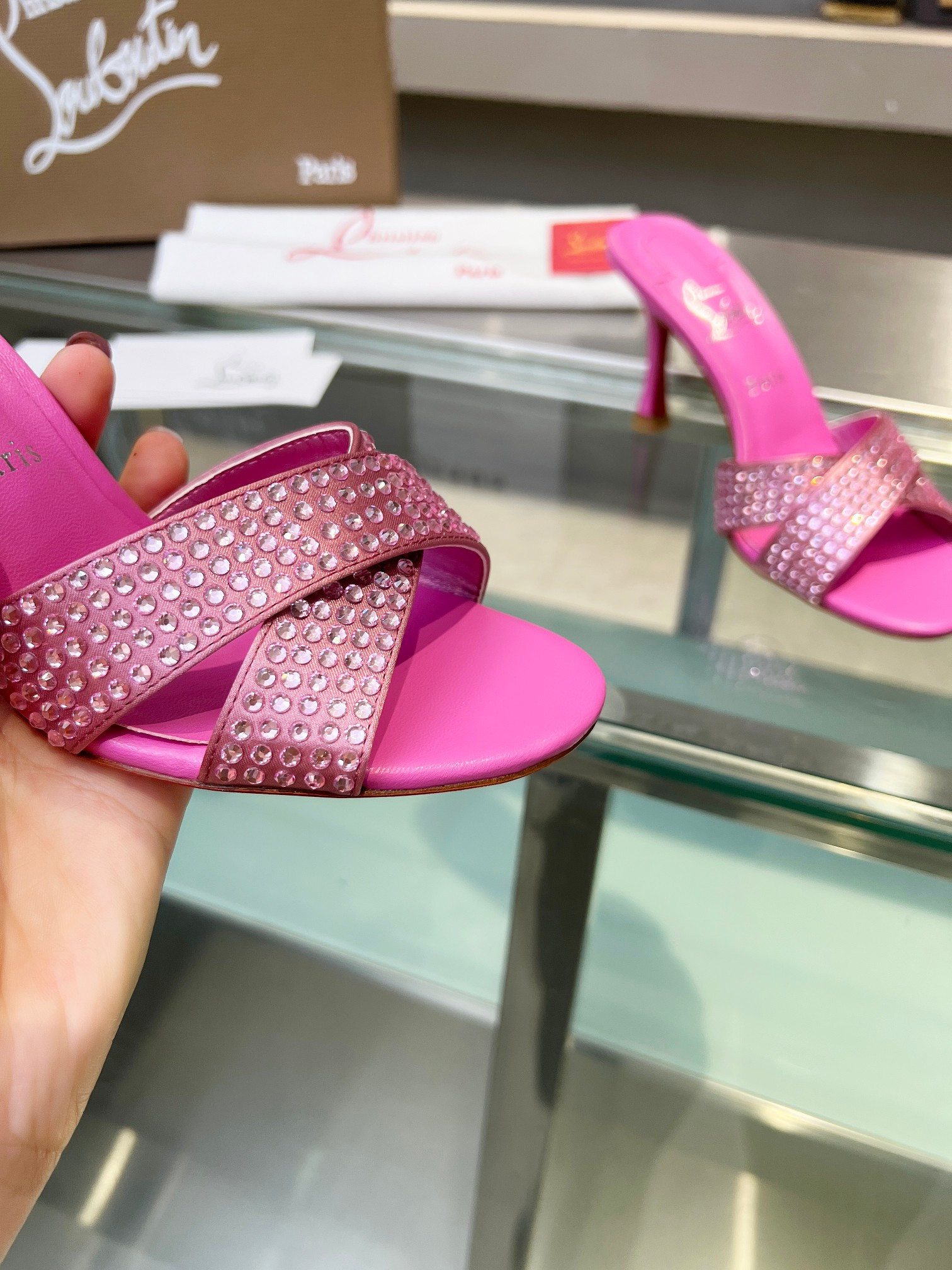 UA Christian Louboutin CL red-bottom shoes