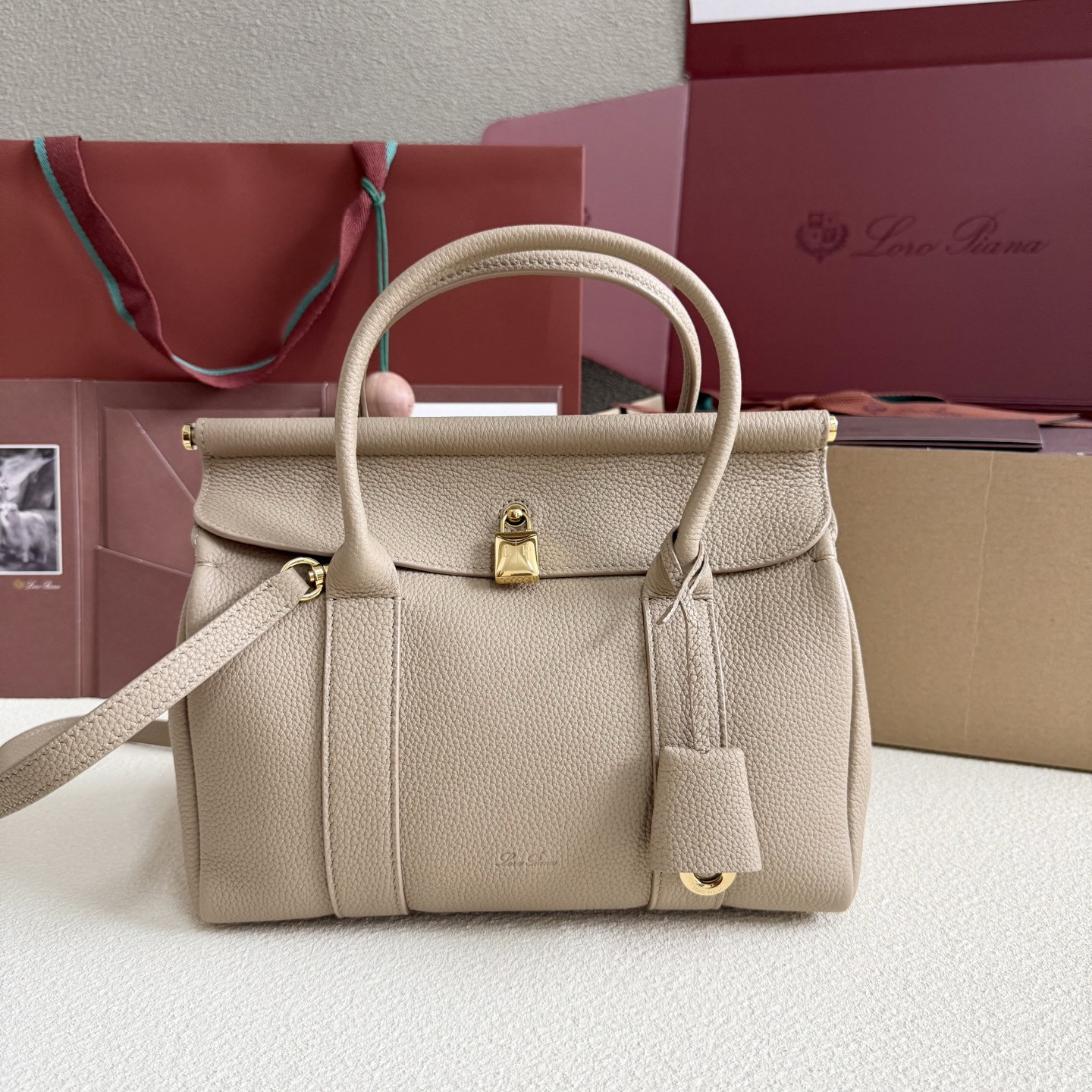 Loro Piana Loom L25 Calfskin 25x18x12.5cm